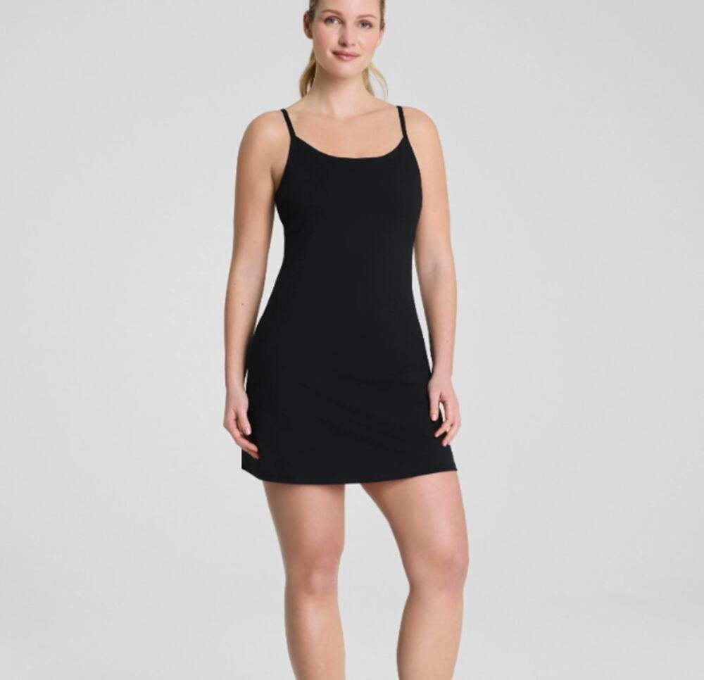 Spanx x Evereve Get Moving Cami Black Athletic Dress NWT Size XS